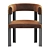 Elegant Baxter T Chair 3D model small image 4