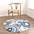 Versatile Set of 6 Round Rugs 3D model small image 2