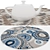 Versatile Set of 6 Round Rugs 3D model small image 4