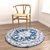 Round Rug Set - 6 Stunning Designs 3D model small image 2