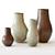 Reactive Glaze Large Floor Vases - West Elm 3D model small image 1
