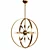 Savoy House Marly Warm Brass Chandelier 3D model small image 2