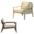 Stylish MidCentury Armchair 3D model small image 4