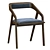 Sleek Katakana Dining Chair 3D model small image 1
