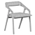 Sleek Katakana Dining Chair 3D model small image 6