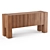 Sobro Walnut Wood Sideboard - Sleek and Spacious 3D model small image 1
