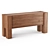 Sobro Walnut Wood Sideboard - Sleek and Spacious 3D model small image 3