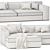 Elegant Verzelloni Holden Lounge Sofa 3D model small image 3
