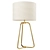 Luxury Brass LED Table Lamp 3D model small image 1