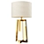 Elegant Helena Brass LED Table Lamp 3D model small image 1