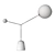 Elegant Pirouette Table Lamp 3D model small image 2