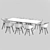 Elegant Dining Set: Libra Soft Chair & Avalon Table 3D model small image 6