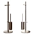 Titian 1042: Elegant Bathroom Floor Stand 3D model small image 1