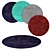 Sleek Circle Rug: Modern Design & High Quality 3D model small image 1