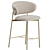 Modern Metal Bar Stool by Calligaris 3D model small image 1