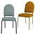 Rainbow La Redoute: Stylish Chairs with Vibrant Colors 3D model small image 2