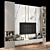 SleekTV Wall Set 285 3D model small image 3