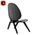 Sleek A-Frame Lounge Chair 3D model small image 5