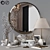 Elegant White Marble Decor Set 3D model small image 1