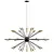 Marnell 36: Modern Sputnik Chandelier 3D model small image 1