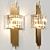 Elegant Crystal Sconce Wall Lamp 3D model small image 1