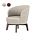 Luxury Doyle Armchair by Fendi 3D model small image 1