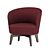 Luxury Doyle Armchair by Fendi 3D model small image 2