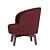 Luxury Doyle Armchair by Fendi 3D model small image 3