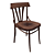 Elegant Lacquered Wooden Chair 3D model small image 3