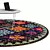 Elegant Circle Rugs | No. 257 3D model small image 2