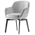 Modern Belt Dining Chair: Minotti 2021 Collection 3D model small image 4