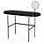 Elegant Marble and Metal Dressing Table 3D model small image 1