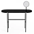 Elegant Marble and Metal Dressing Table 3D model small image 2