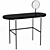 Elegant Marble and Metal Dressing Table 3D model small image 4