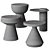 Modern Terrazzo Accent Tables: Rosalina, Raalte, Ommen, Enzo 3D model small image 3