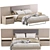 Elegant Jesse Bed: My Love 3D model small image 3