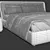 Next Color Palette Bed: Bend Italia 3D model small image 5