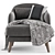 KARIN Armchair: Sleek and Stylish Seating 3D model small image 4