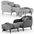 KARIN Armchair: Sleek and Stylish Seating 3D model small image 5