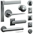 5-In-1 Door Handle Collection 3D model small image 1