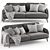 Luxury KARIN Sofa 3D model small image 1