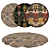 6-Piece Circular Rugs Set 3D model small image 1