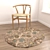 6-Piece Circular Rugs Set 3D model small image 2