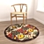 6-Piece Circular Rugs Set 3D model small image 4