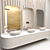 Elegant Bathroom Set 3D model small image 3