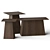  Vita Wooden Side Tables: Stylish and Versatile Furniture Pieces 3D model small image 2