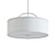 Brushed Bronze Pendant Light with Danville Linen Shade 3D model small image 2