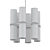 Kuzco Revolve II: Elegant Ring Chandelier 3D model small image 2