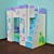 Castle-themed Kids Bunk Bed 3D model small image 1