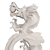 Authentic Chinese Dragon Statue 3D model small image 6